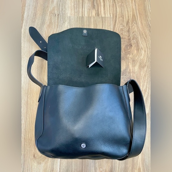 Coach F86778 Hudson Black Messenger Bag Like New - Picture 8 of 9
